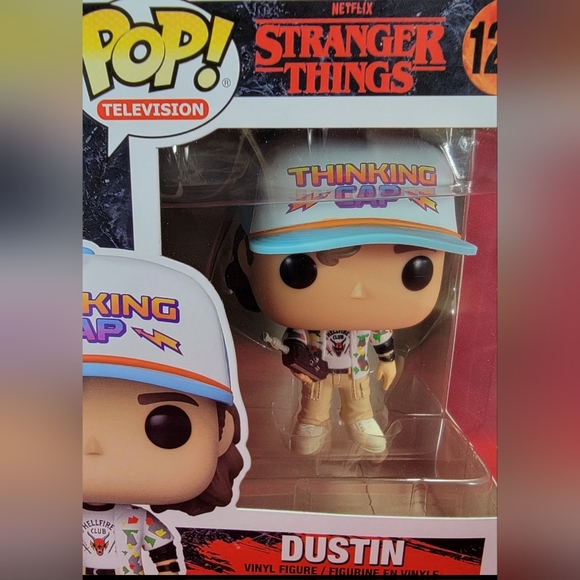 Dustin funko # 1240 (nib) Brand new dustin from stranger things funko pop. - Picture 3 of 7